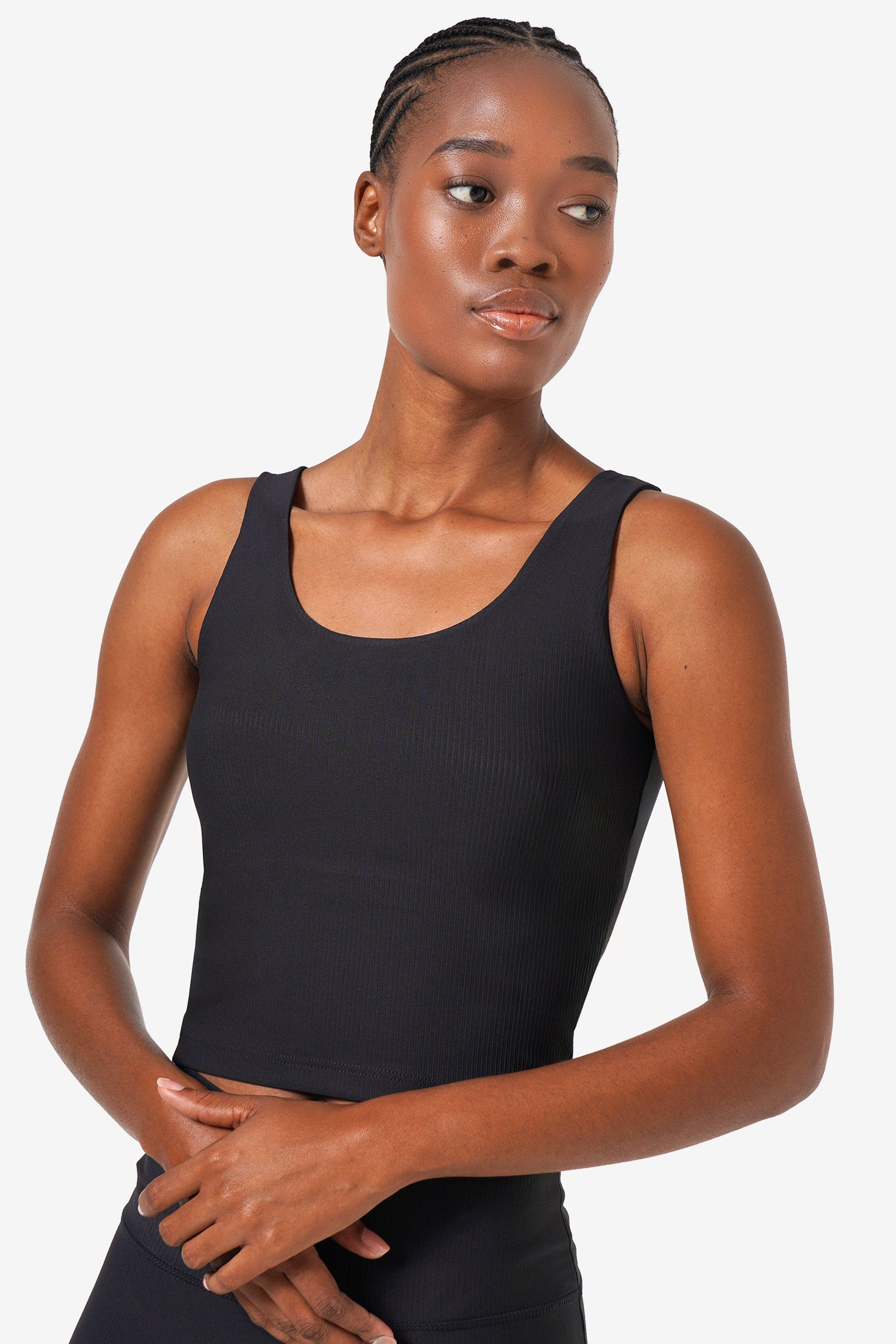 Ribbed Longer Length Crop Top