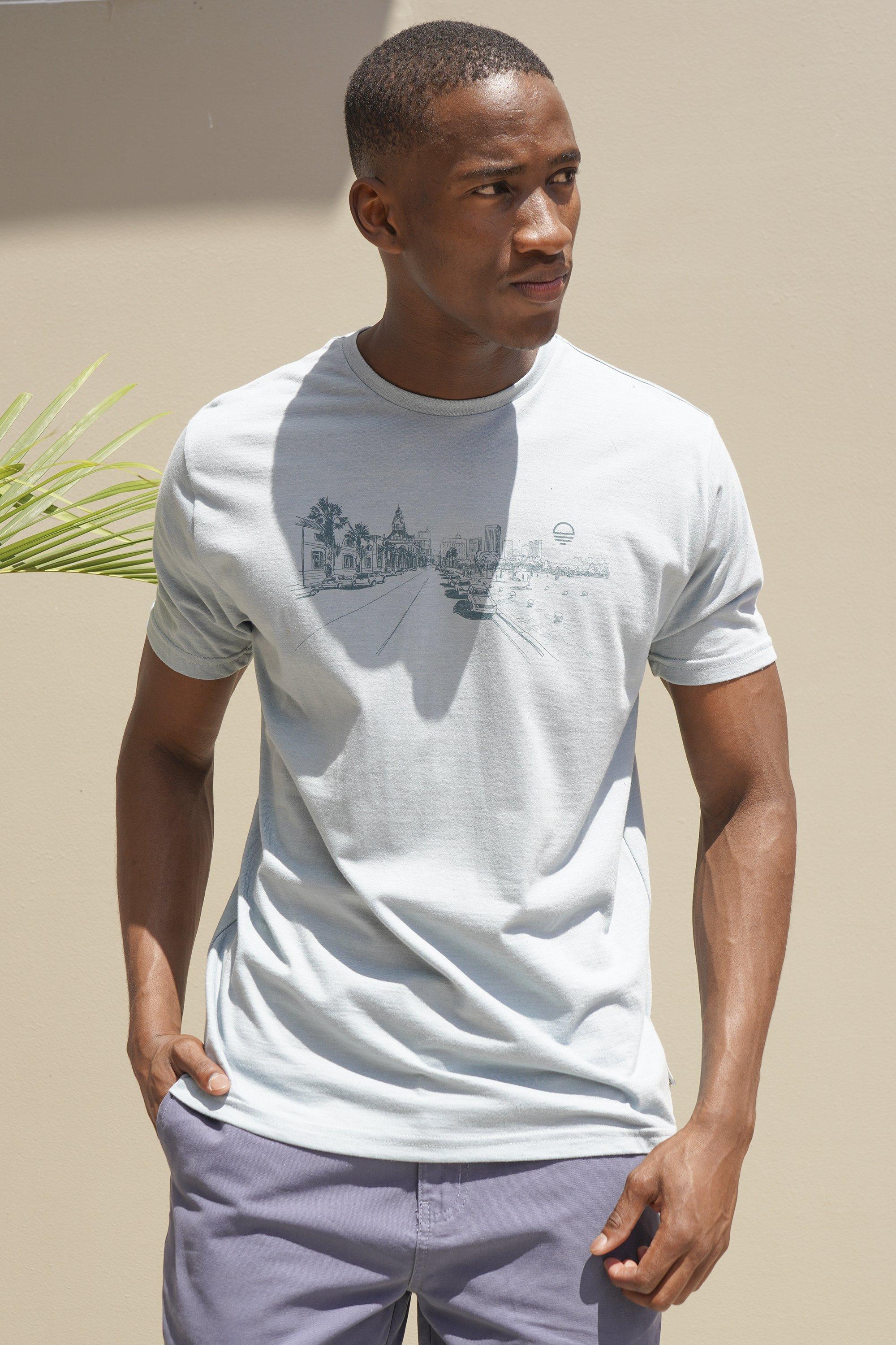 SHIRT WITH COCONUT GROVE PRINT 25S IN COTTON 266163