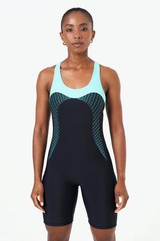 One-piece Mid-thigh Swimming Costume