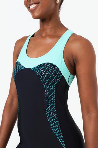 One-piece Mid-thigh Swimming Costume
