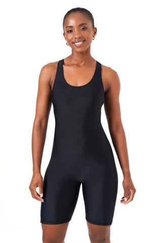 One-piece Mid-thigh Swimming Costume
