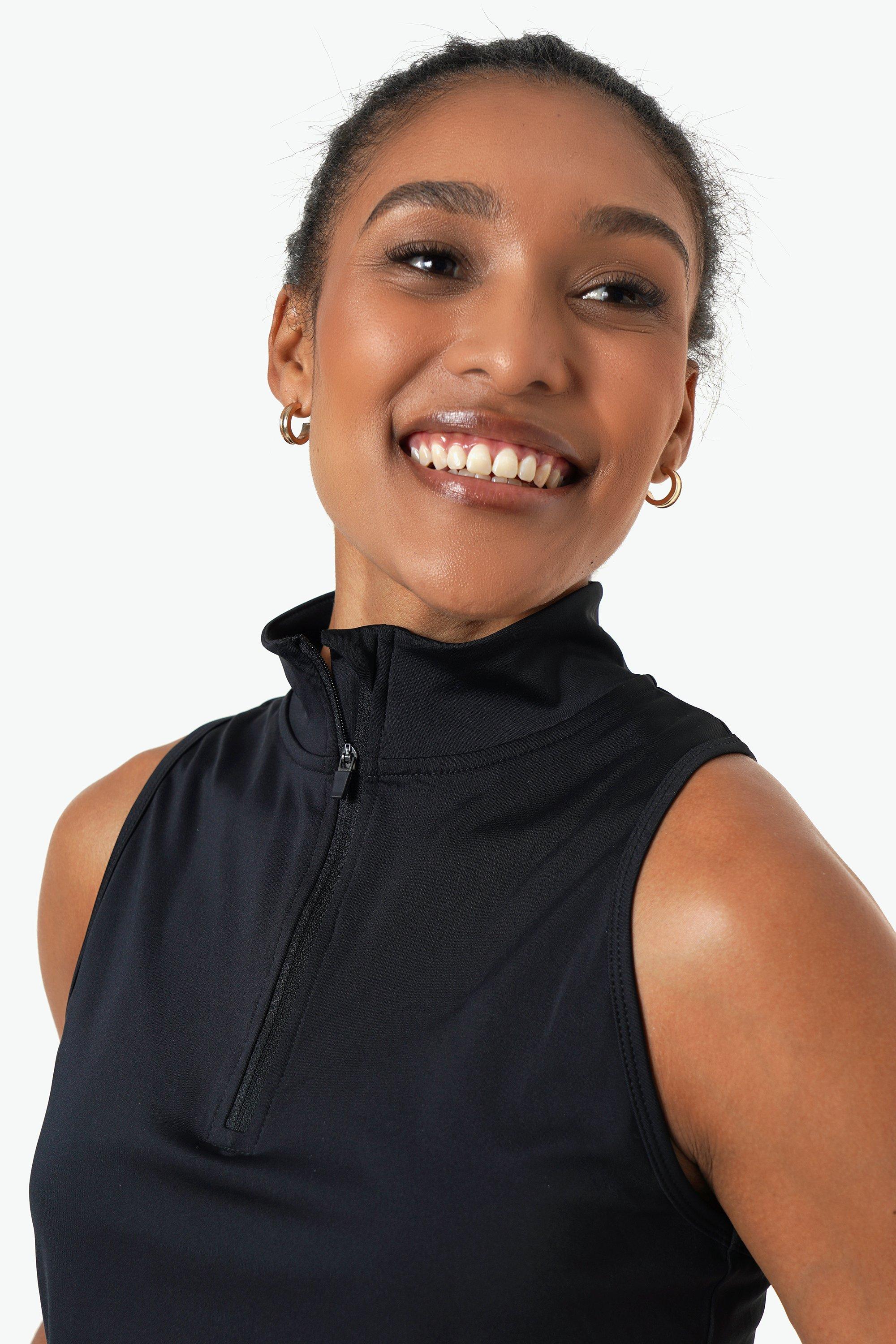 Quarter Zip Cropped Vest