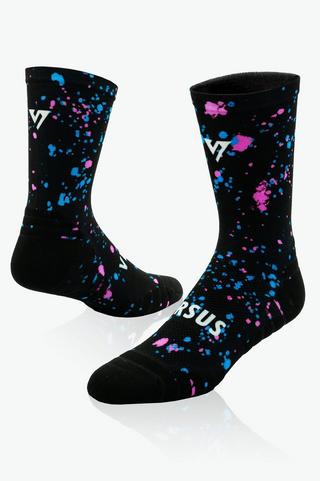 Versus Duo Splatter Active Crew Socks - 8-12