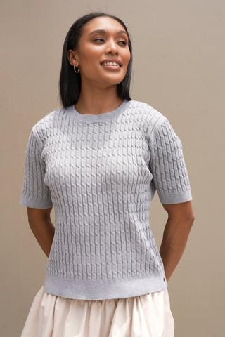 Short Sleeve Knit Top