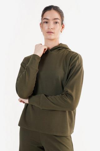 Hooded Ribbed Pullover
