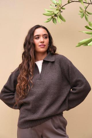 Knit Long Sleeve Golfer