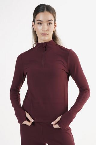 Fitted Quarter Zip Top