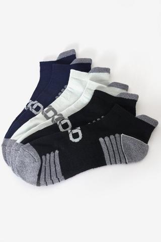 3-pack Cushioned Ankle Socks - 8-12