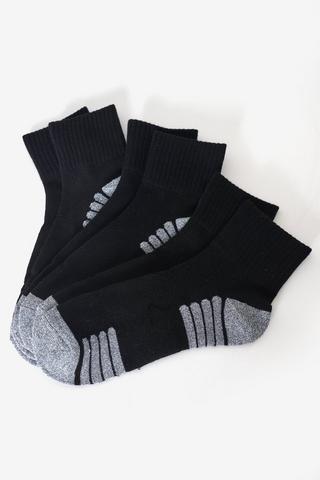 3-pack Cushioned Crew Socks - 8-12