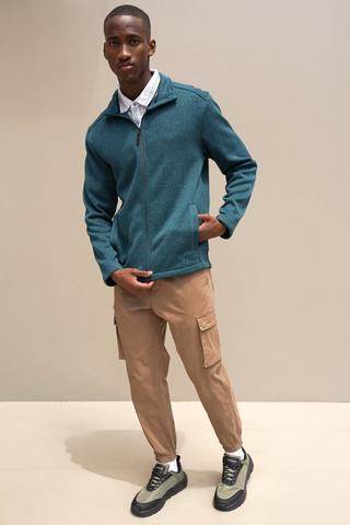 Fleece Turtleneck Zip-through Jacket