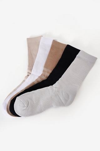 5-pack Crew Socks - 4-7