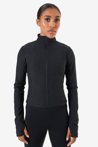 Elite Ribbed Zip-through Active Top