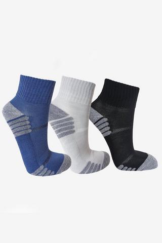 3-pack Cushioned Crew Socks 8 -12