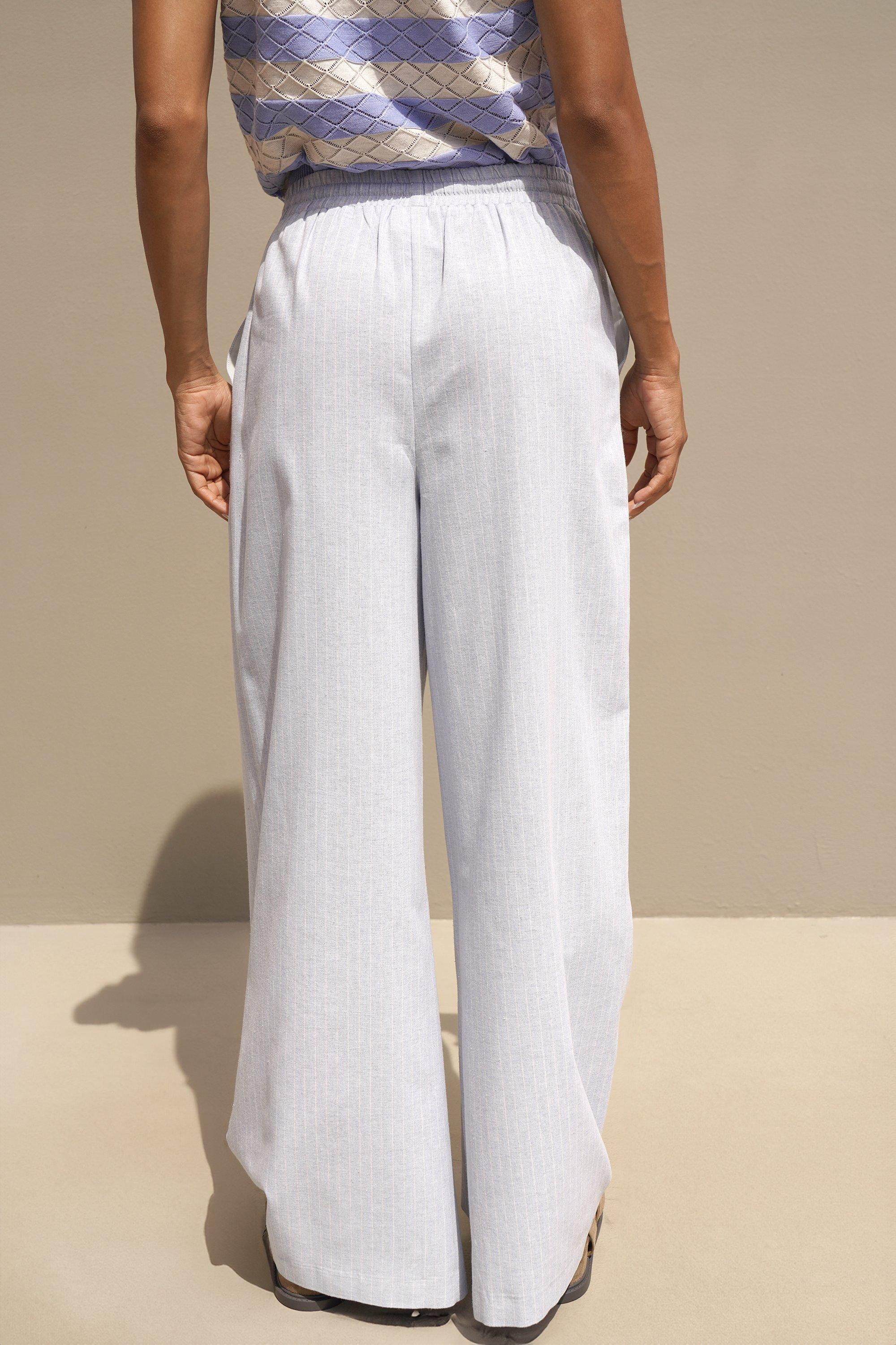 OHGA STRAIGHT PANTS ホワイトM Straight Leg Pants
