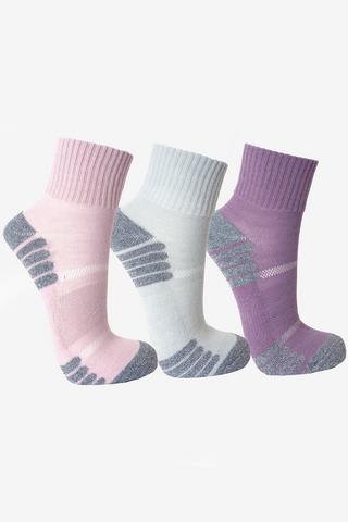3-pack Cushioned Crew Socks 4 - 7