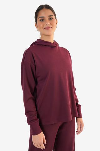Ribbed Pullover Hoodie