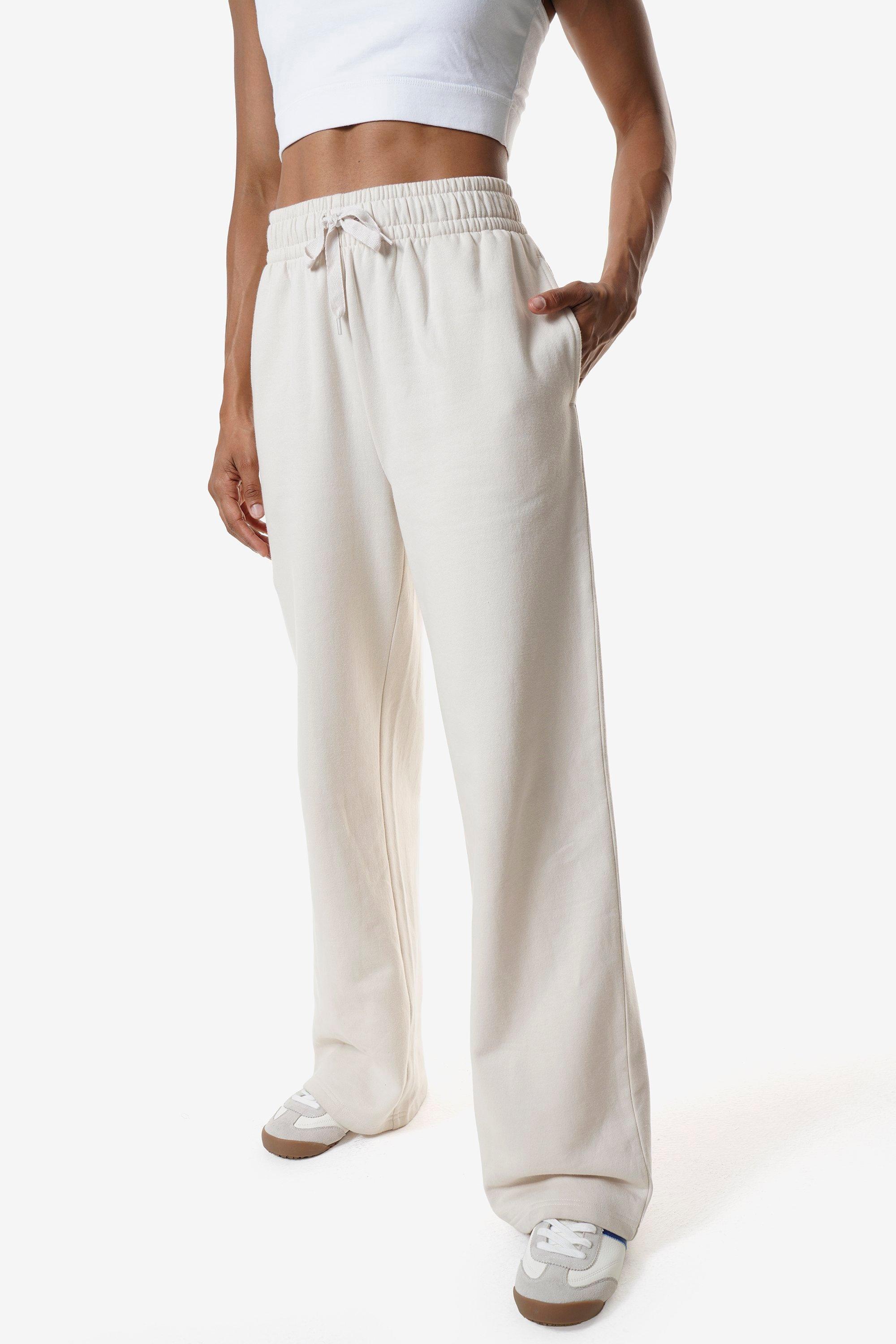 MCM Pants Set, White, Size M　we0404 Wide Leg Pants