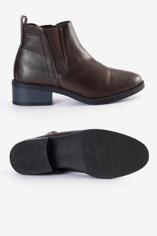 Block Heel Chelsea Boots