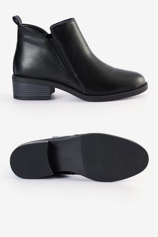 Zip-up Ankle Boot