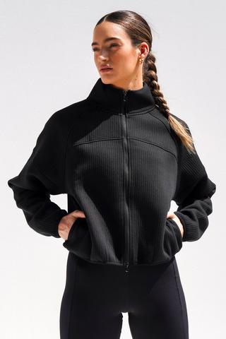 Elite Ribbed Zip-through Jacket