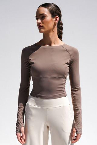 Elite Long Sleeve Cropped T-shirt
