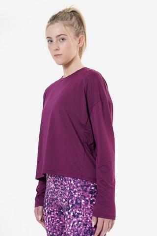 Textured Long Sleeve Top