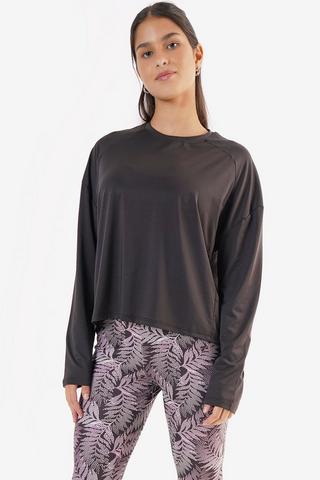 Textured Long Sleeve Top