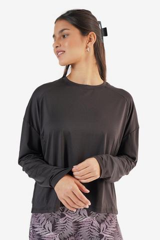 Textured Long Sleeve Top