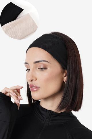 2-pack Ribbed Wide Headband