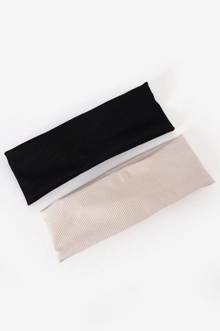2-pack Ribbed Wide Headband