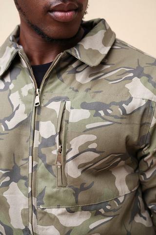 Zip-through Camo Jacket