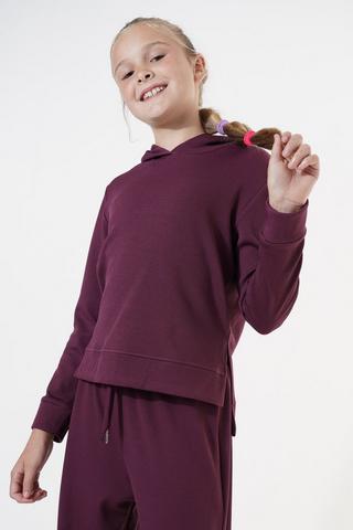 Ribbed Hooded Pullover