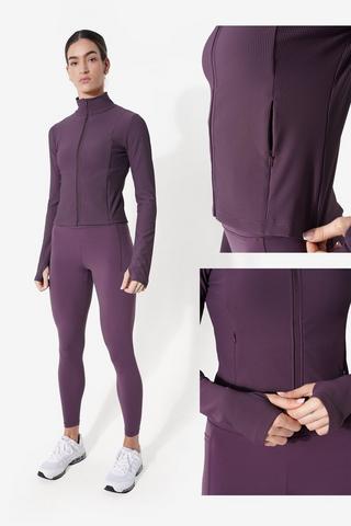 Elite Zip-through Ribbed Jacket