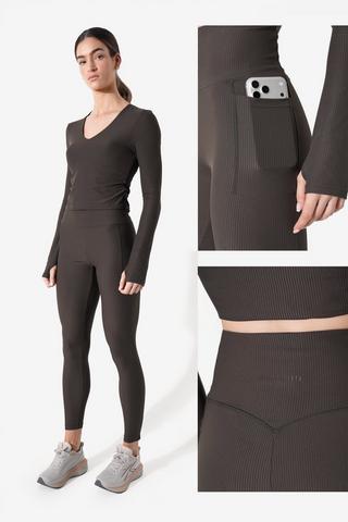 Elite Ribbed Full-length Legging