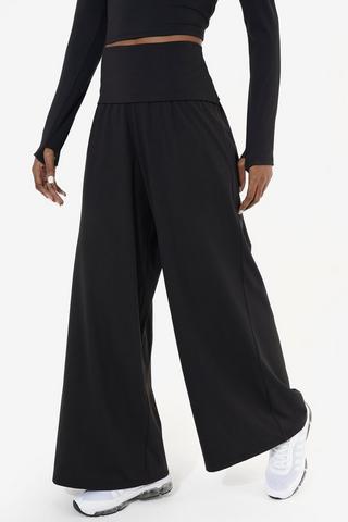 Foldover Wide Leg Pants