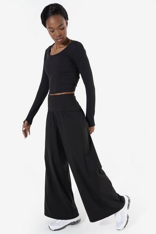 Foldover Wide Leg Pants