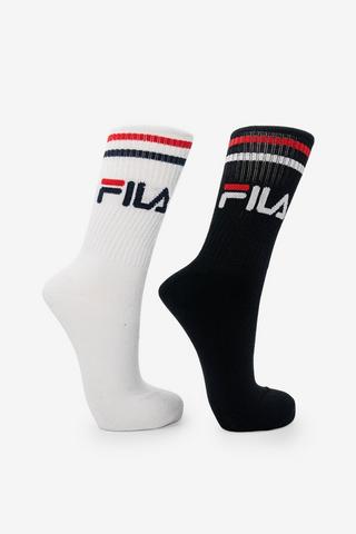 Fila 2-pack Stallone Tube Socks - 8-12