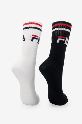 Fila 2-pack Stallone Tube Socks - 8-12