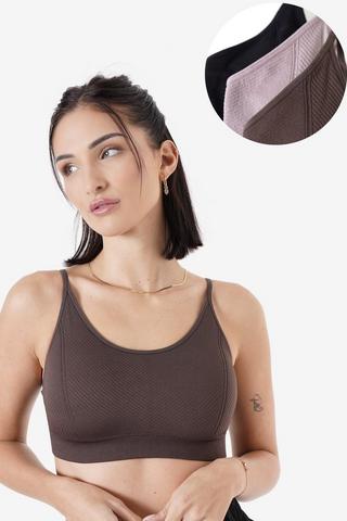 3-pack Ribbed Sport Bra