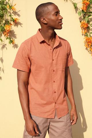 Short Sleeve Cotton Shirt