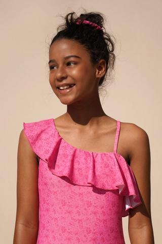 One-piece Textured Swimming Costume