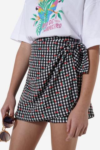 Seersucker Skort