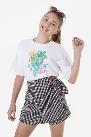 Seersucker Skort