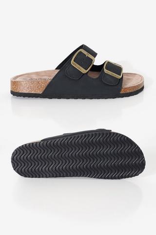 Cork Double Buckle Sandal - Ladies'