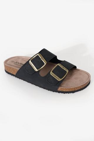 Cork Double Buckle Sandal - Ladies'