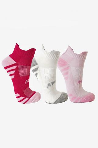 3-pack Cushioned Ankle Socks - 4-7