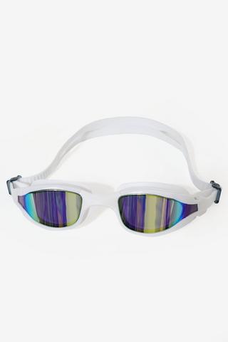 Silver Mirror Swimming Goggles - Senior