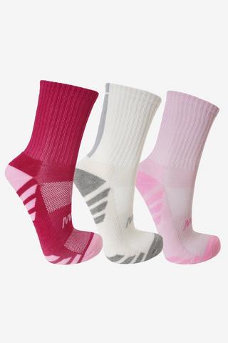 3-pack Cushioned Crew Socks - 4 - 7