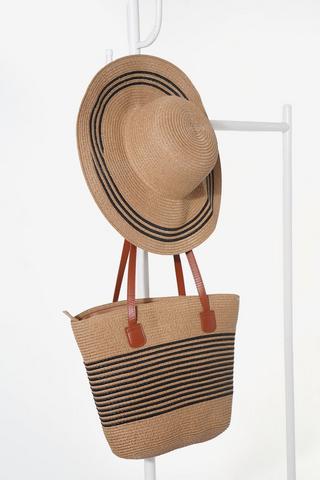 Straw Hat + Bag Combo