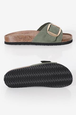 One Buckle Cork Sandal